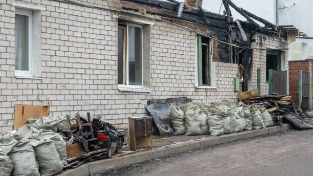 Professional Soot Cleanup technician working in Stafford, TX